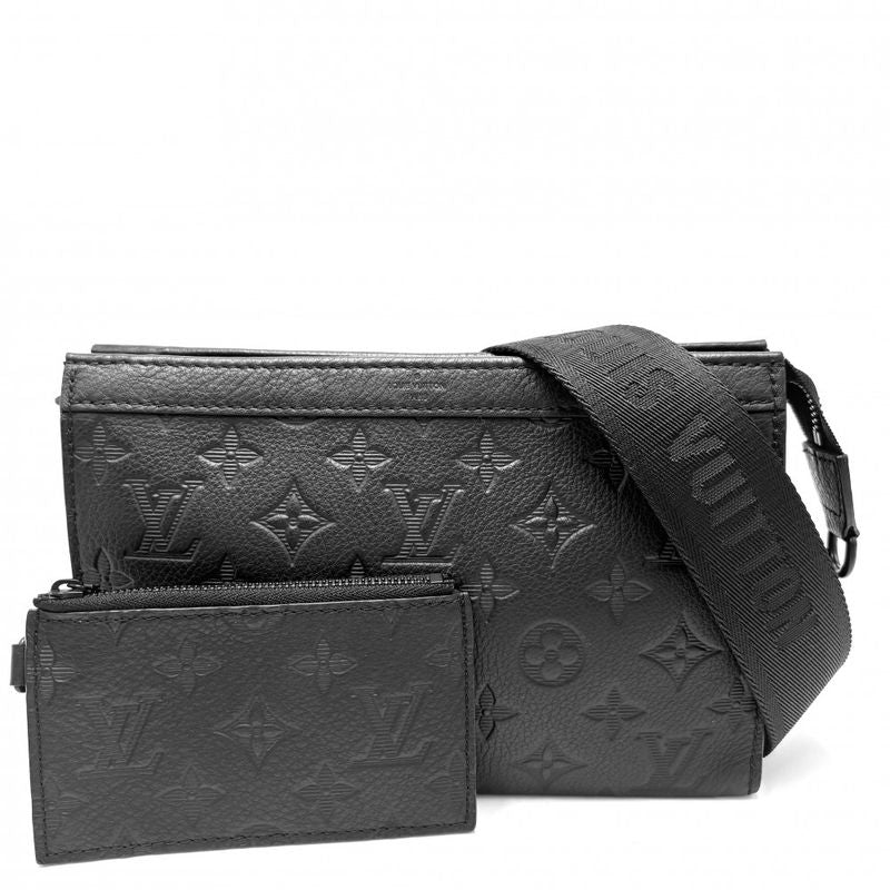 Louis Vuitton Shoulder Bag Men's Monogram Shadow Gaston Wearable Wallet Clutch