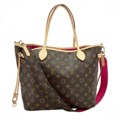 Louis Vuitton Tote Bag Women's Monogram Reversible Rose Pondicheri Neverfull MM