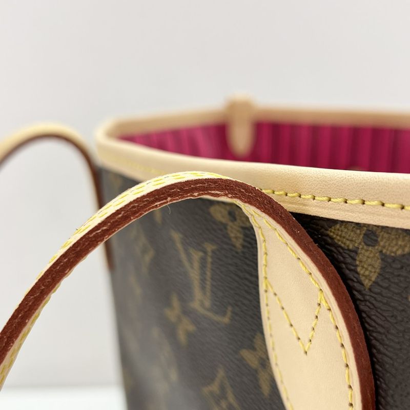 Louis Vuitton Tote Bag Women's Monogram Reversible Rose Pondicheri Neverfull MM