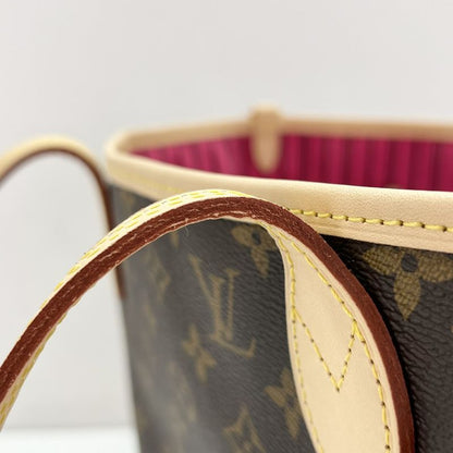 Louis Vuitton Tote Bag Women's Monogram Reversible Rose Pondicheri Neverfull MM