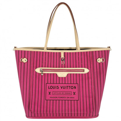 Louis Vuitton Tote Bag Women's Monogram Reversible Rose Pondicheri Neverfull MM