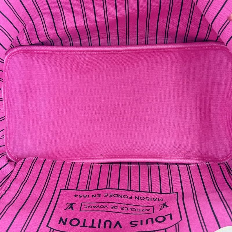 Louis Vuitton Tote Bag Women's Monogram Reversible Rose Pondicheri Neverfull MM