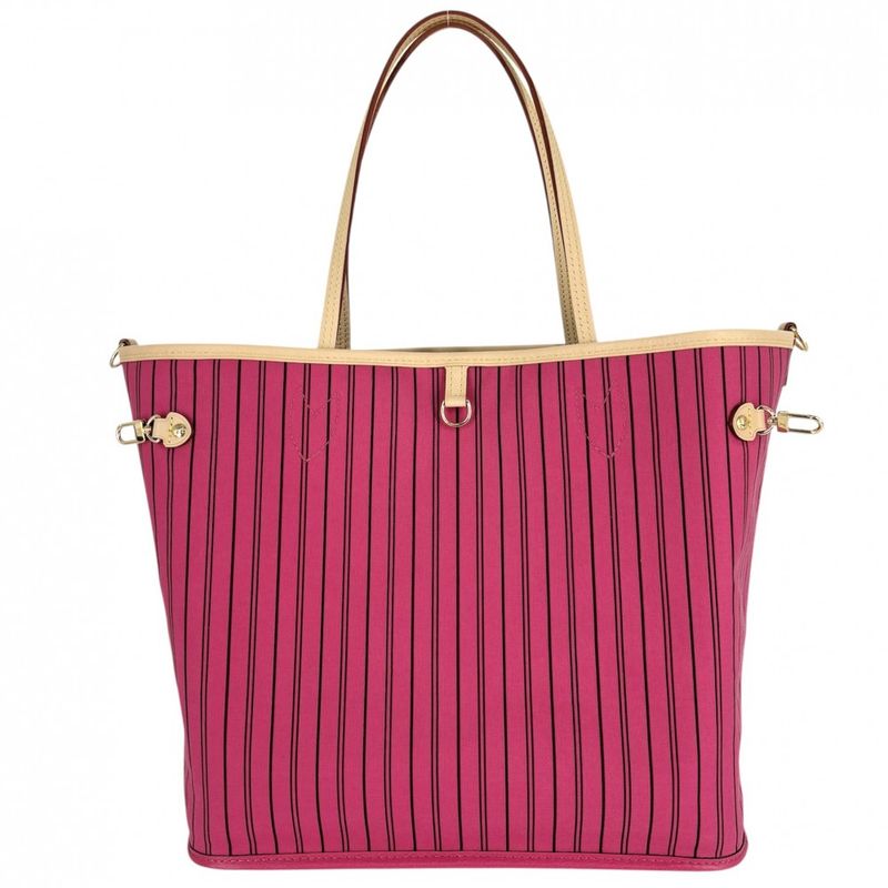 Louis Vuitton Tote Bag Women's Monogram Reversible Rose Pondicheri Neverfull MM
