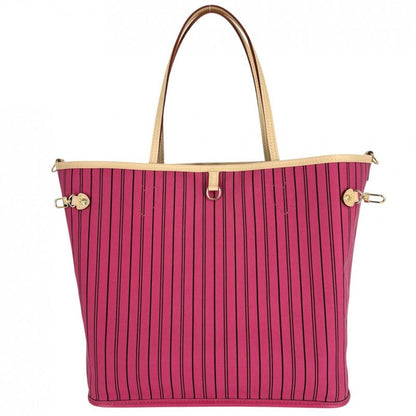Louis Vuitton Tote Bag Women's Monogram Reversible Rose Pondicheri Neverfull MM