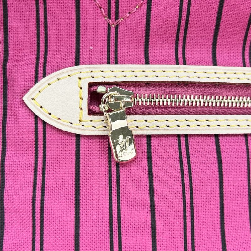 Louis Vuitton Tote Bag Women's Monogram Reversible Rose Pondicheri Neverfull MM