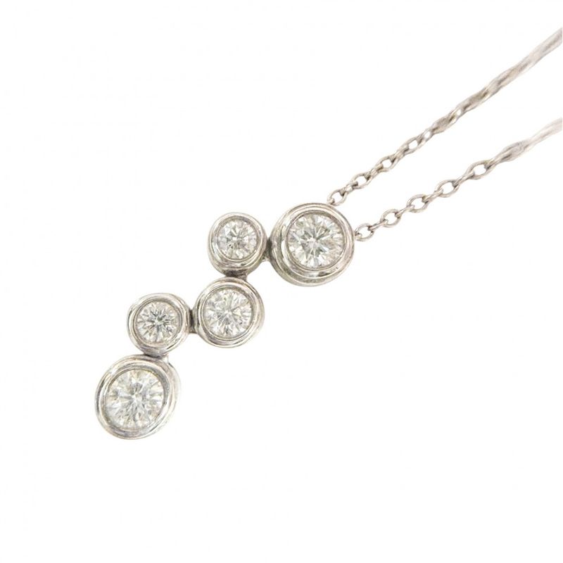 Tiffany & Co Necklace Women's Jewelry Accessories Bubble Platinum Tiffany & Co