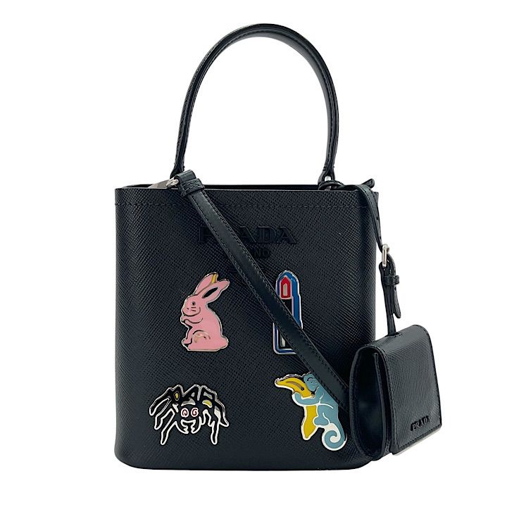 Prada 2WAY Ladies Pannier Animal Shoulder Crossbody Handbag Shoulder Bag Prada