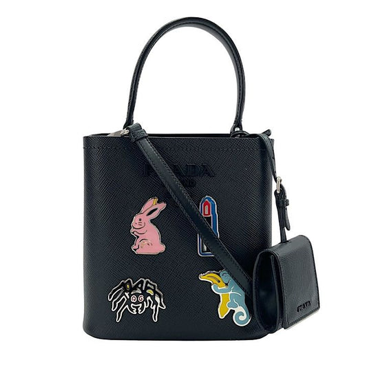 Prada 2WAY Ladies Pannier Animal Shoulder Crossbody Handbag Shoulder Bag Prada