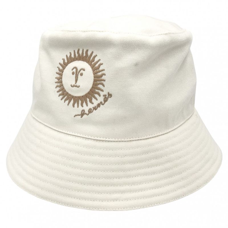 Hermes Hat Women's Bucket Hat Jean Sunshine Fashion Item Hat Hermes Cotton