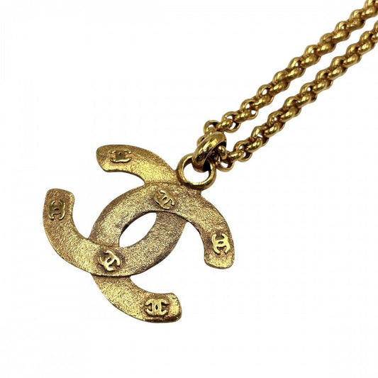 Chanel Necklace Ladies Coco Mark Long Necklace Accessories Chanel GP 2 9 Gold