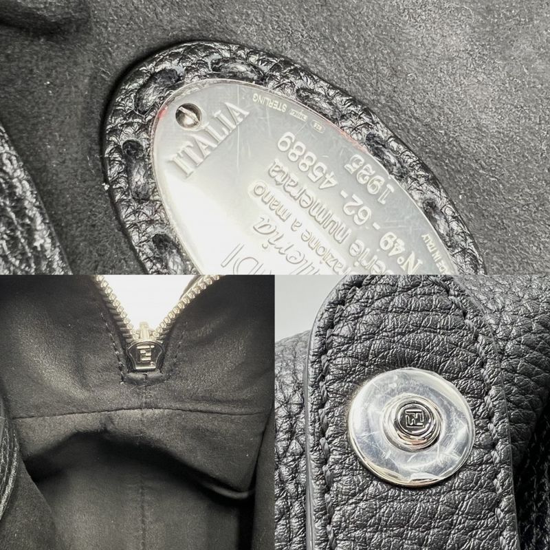 Fendi 2WAY Women's Selleria Siesta Small Handbag Shoulder Bag Shoulder Crossbody