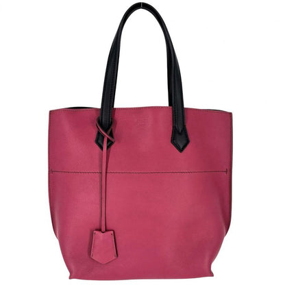 Fendi Tote Women Handbag Bag Fendi 8bh262 Leather Pink Purple Black Silver
