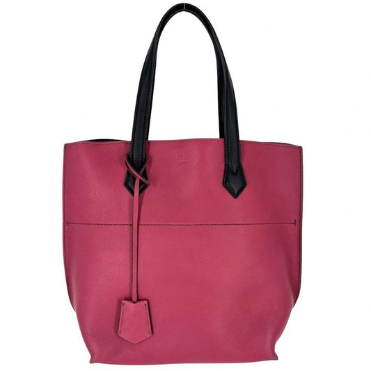 Fendi Tote Women Handbag Bag Fendi 8bh262 Leather Pink Purple Black Silver