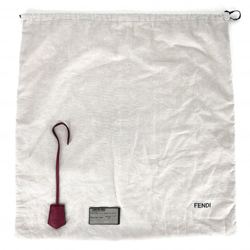 Fendi Tote Women Handbag Bag Fendi 8bh262 Leather Pink Purple Black Silver