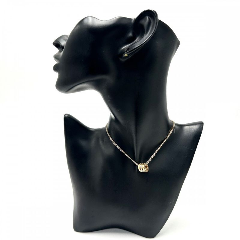 Cartier Necklace Ladies Love Three Hoop Pendant Jewelry With Adjuster Au750