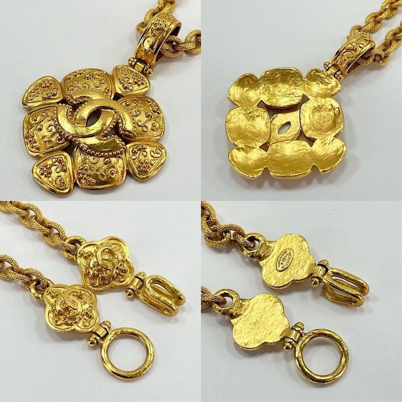 Chanel Necklace Ladies Coco Mark Long Necklace Pendant Accessory Vintage Chanel