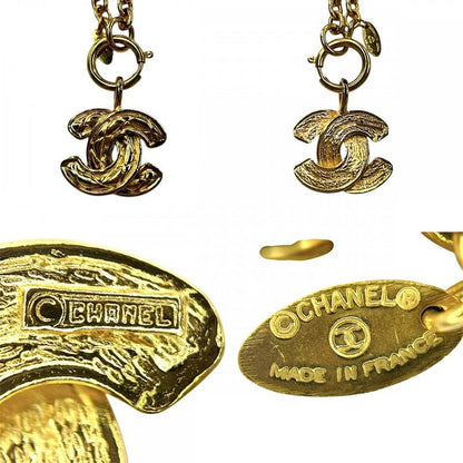 Chanel Necklace Ladies Matelasse Coco Mark Pendant Accessory Vintage Chanel GP
