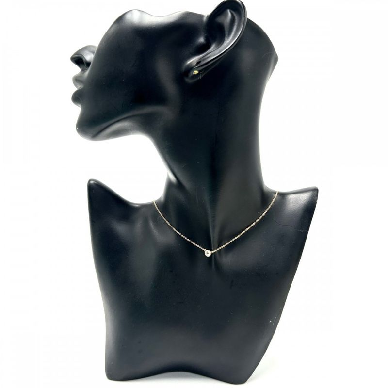 Tiffany & Co Necklace Women's By-the-yard Pendant Jewelry Accessories Au750