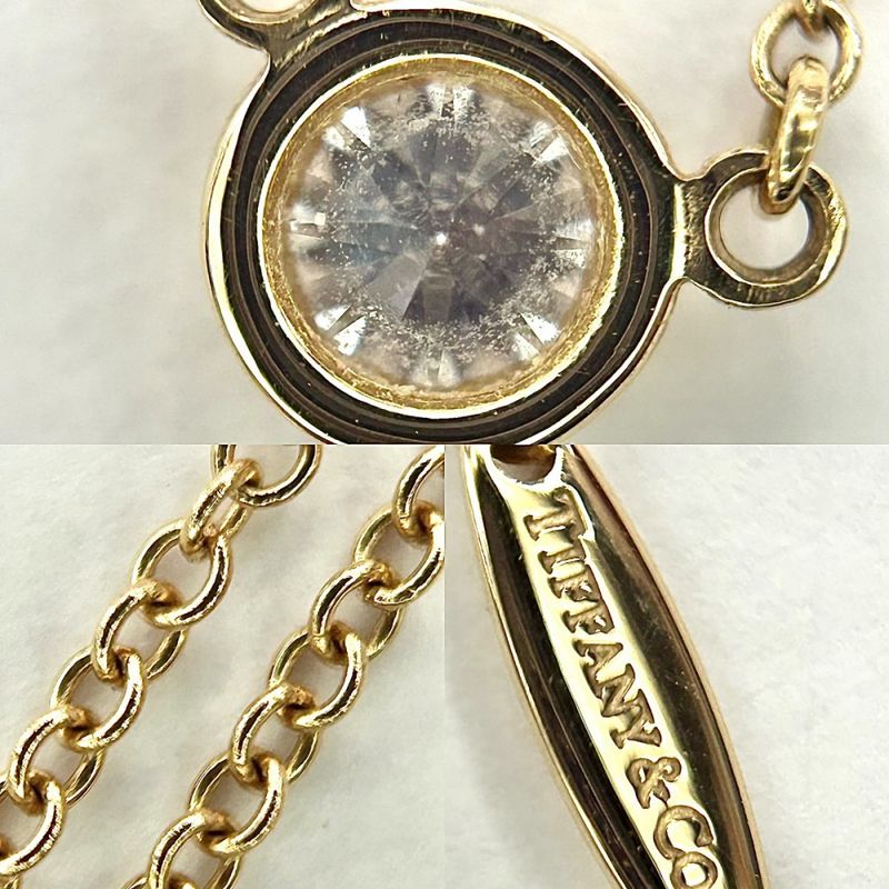 Tiffany & Co Necklace Women's By-the-yard Pendant Jewelry Accessories Au750