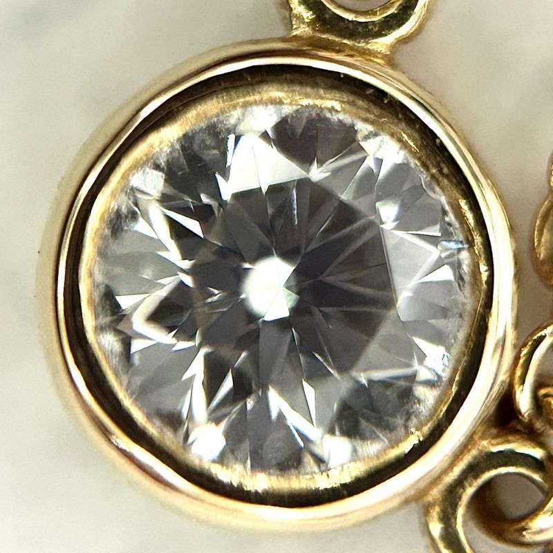 Tiffany & Co Necklace Women's By-the-yard Pendant Jewelry Accessories Au750