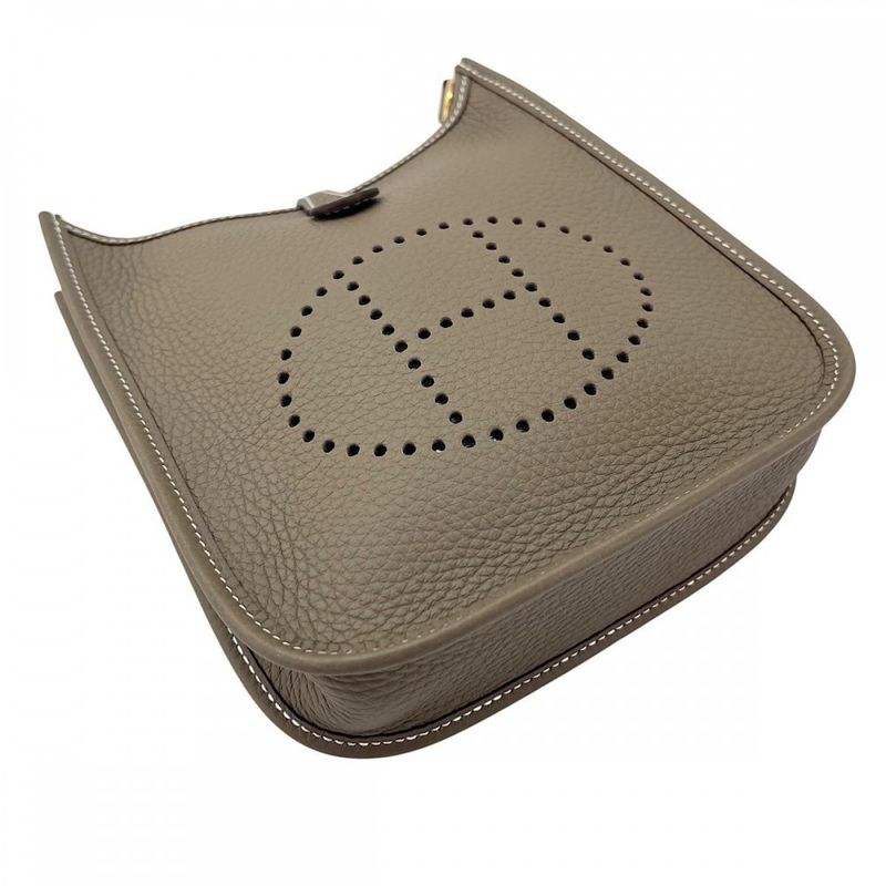 Hermes Shoulder Bag Women's Shoulder Evelyn TPM Etoupe Hermes W Engraved Beige