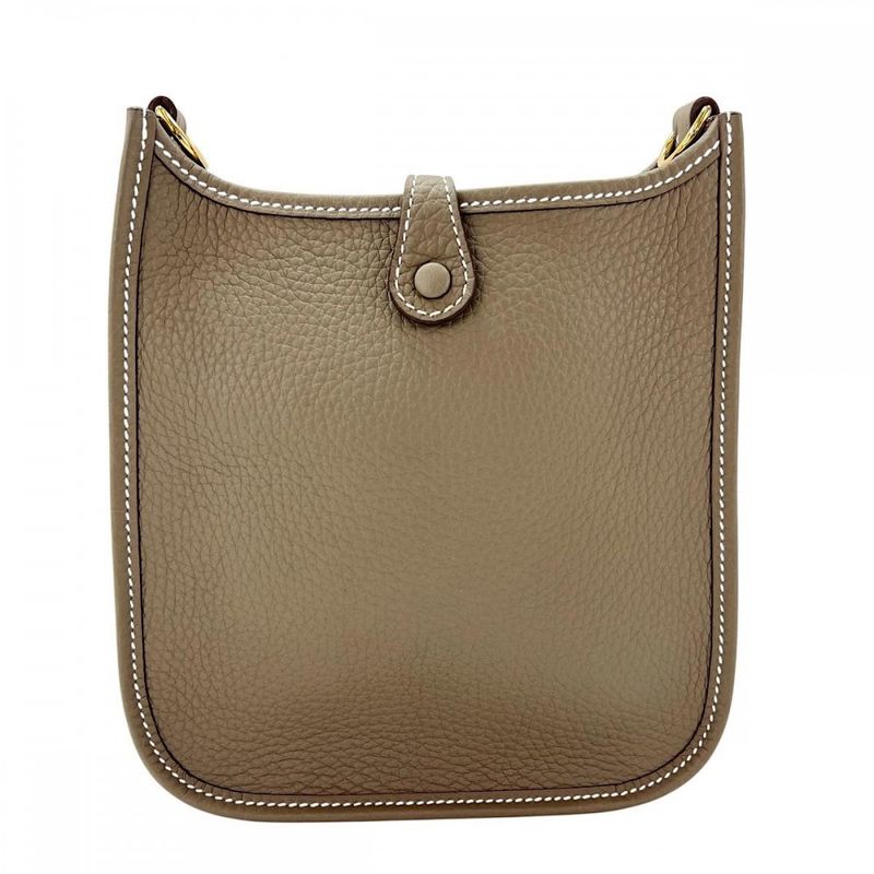 Hermes Shoulder Bag Women's Shoulder Evelyn TPM Etoupe Hermes W Engraved Beige