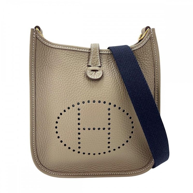 Hermes Shoulder Bag Women's Shoulder Evelyn TPM Etoupe Hermes W Engraved Beige