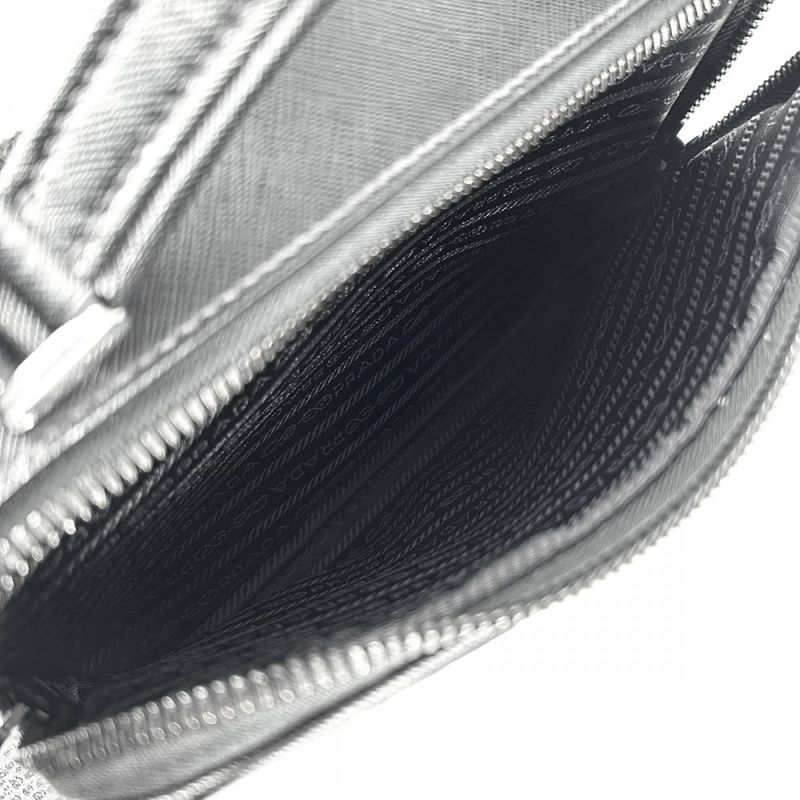 Prada 2WAY Unisex Brick Triangle Logo Shoulder Bag Handbag Shoulder Crossbody