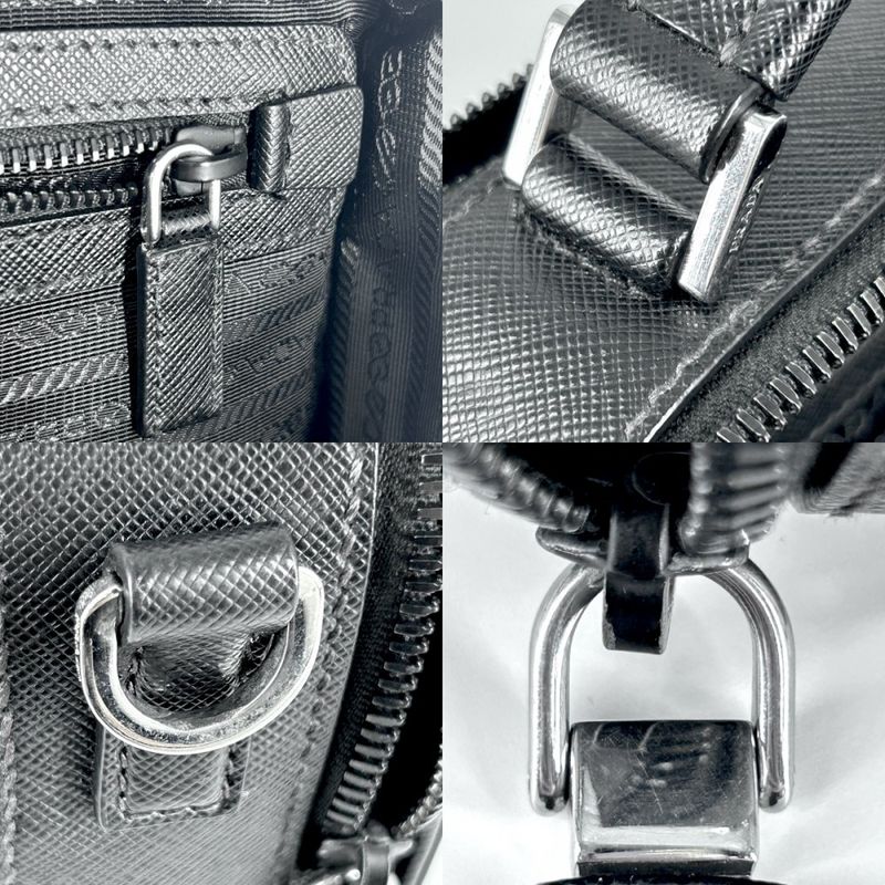 Prada 2WAY Unisex Brick Triangle Logo Shoulder Bag Handbag Shoulder Crossbody