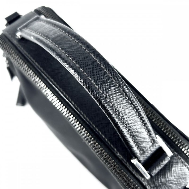 Prada 2WAY Unisex Brick Triangle Logo Shoulder Bag Handbag Shoulder Crossbody