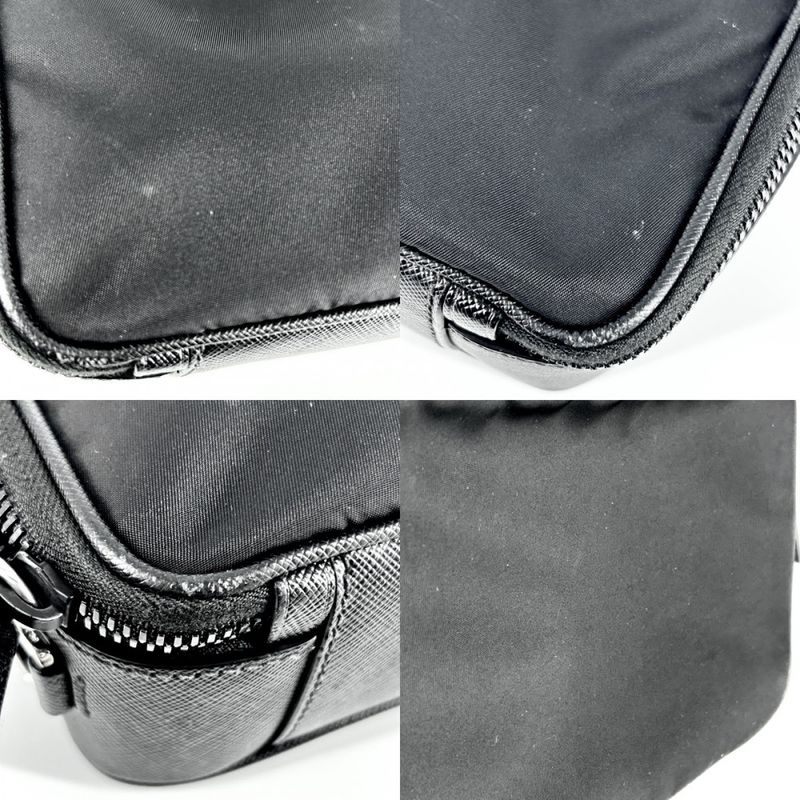 Prada 2WAY Unisex Brick Triangle Logo Shoulder Bag Handbag Shoulder Crossbody