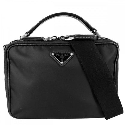 Prada 2WAY Unisex Brick Triangle Logo Shoulder Bag Handbag Shoulder Crossbody