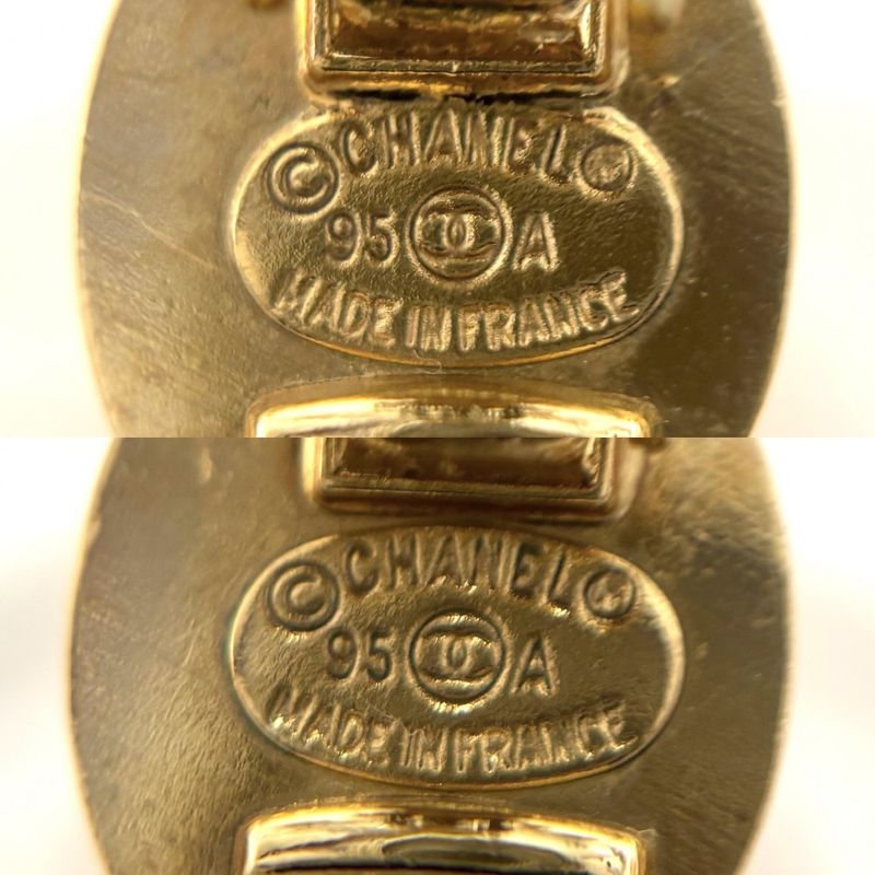 Chanel Earring Ladies Coco Mark Turnlock Accessory Chanel GP 95A Gold Approx
