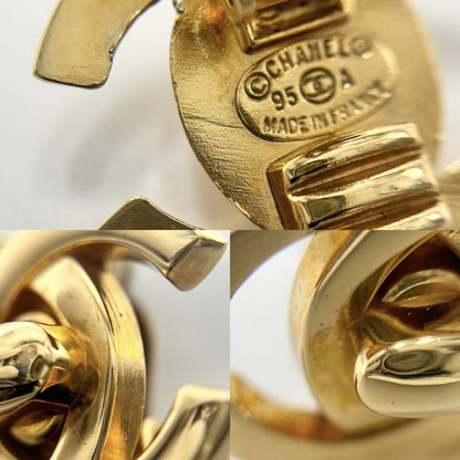 Chanel Earring Ladies Coco Mark Turnlock Accessory Chanel GP 95A Gold Approx