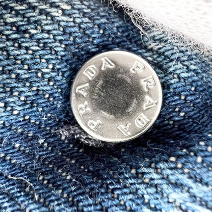 Prada Pants Women's Triangle Logo Bottoms Apparel Clothing Prada Gfp469 Blue