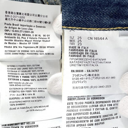 Prada Pants Women's Triangle Logo Bottoms Apparel Clothing Prada Gfp469 Blue