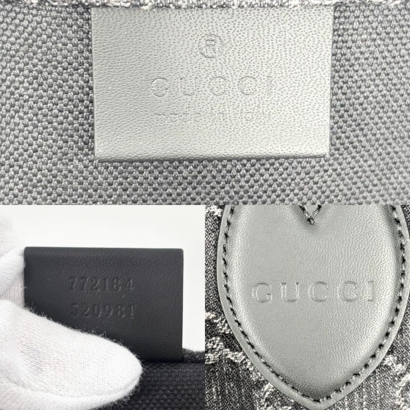 Gucci Tote Women's Ophidia Large Tote Handbag GG Gucci 772184 Denim Leather