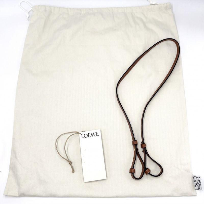 Loewe 2WAY Women's Logo Standard A4 Tote Bag Shoulder Bag Shoulder Crossbody