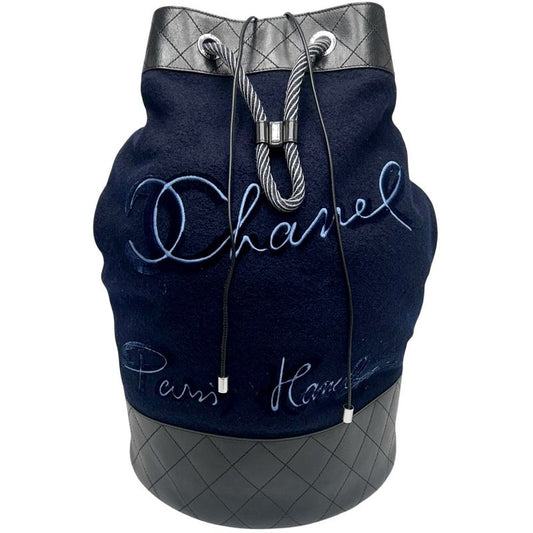 Chanel Shoulder Bag Women's Embroidery Drawstring Ring Su Ring Bag Quilted Coco