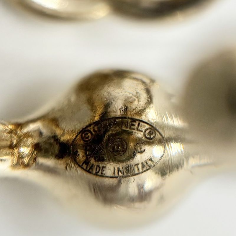 Chanel Earring Women's Ear Cuff Coco Mark Accessories Chanel GP Faux Pearl