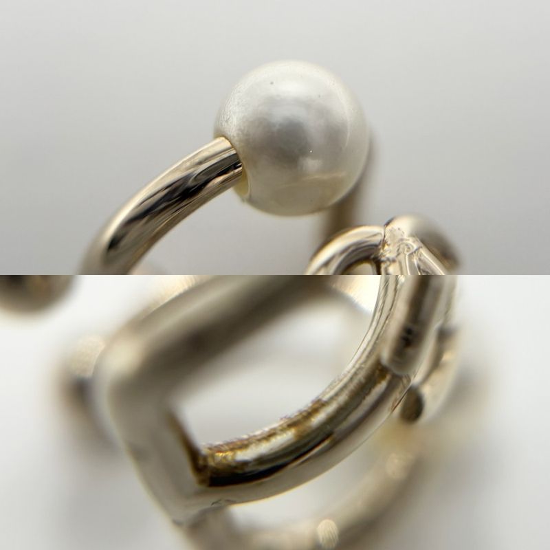 Chanel Earring Women's Ear Cuff Coco Mark Accessories Chanel GP Faux Pearl