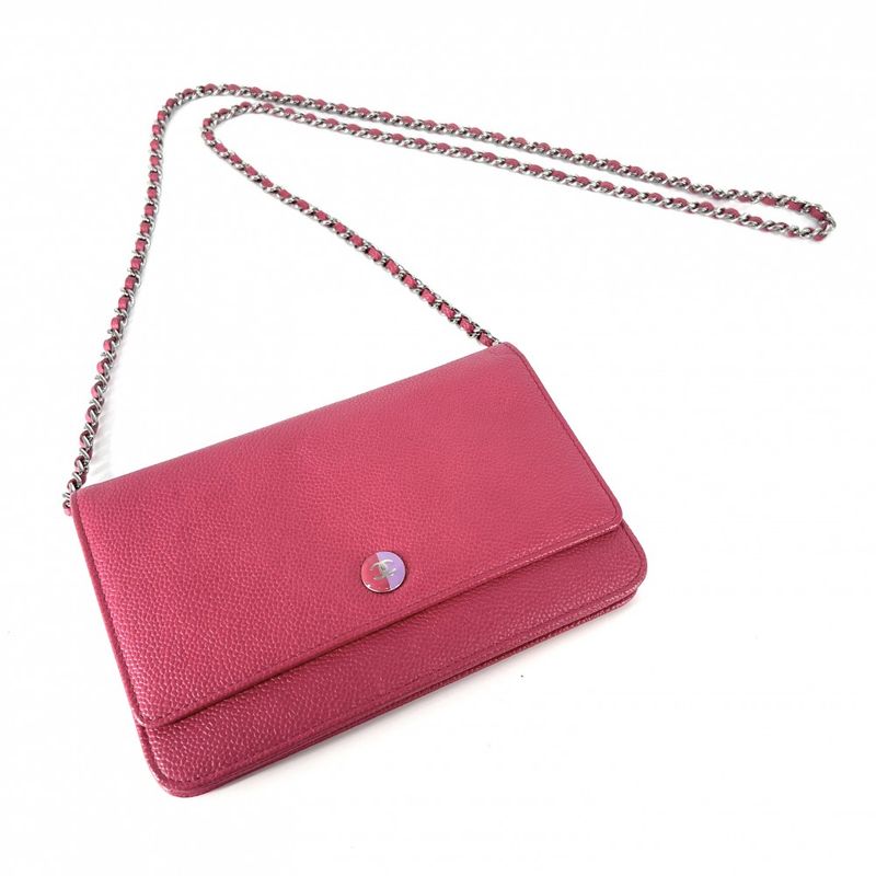 Chanel Chain Wallet Women Shoulder Bag Coco Mark Crossbody Wallet Chanel Caviar