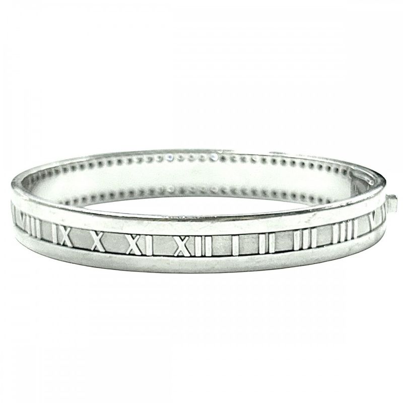 Tiffany & Co Bangle Ladies Bracelet Atlas Jewelry Accessories Au750 18k WG