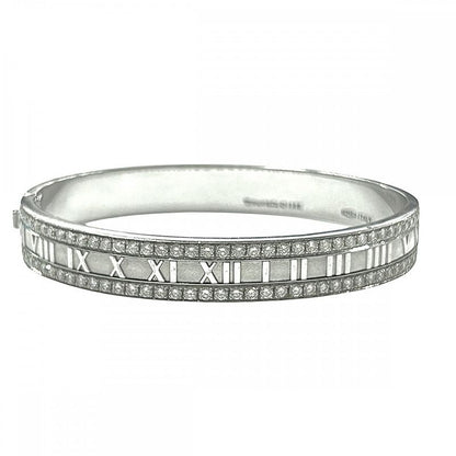 Tiffany & Co Bangle Ladies Bracelet Atlas Jewelry Accessories Au750 18k WG