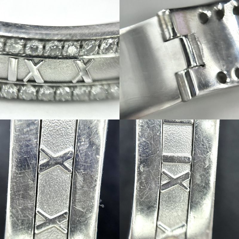 Tiffany & Co Bangle Ladies Bracelet Atlas Jewelry Accessories Au750 18k WG