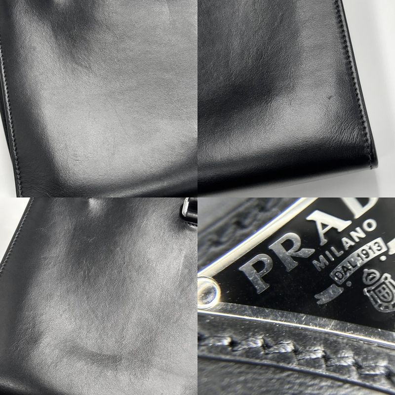 Prada 2WAY Ladies Triangle Logo Mini Tote Handbag Shoulder Bag Shoulder