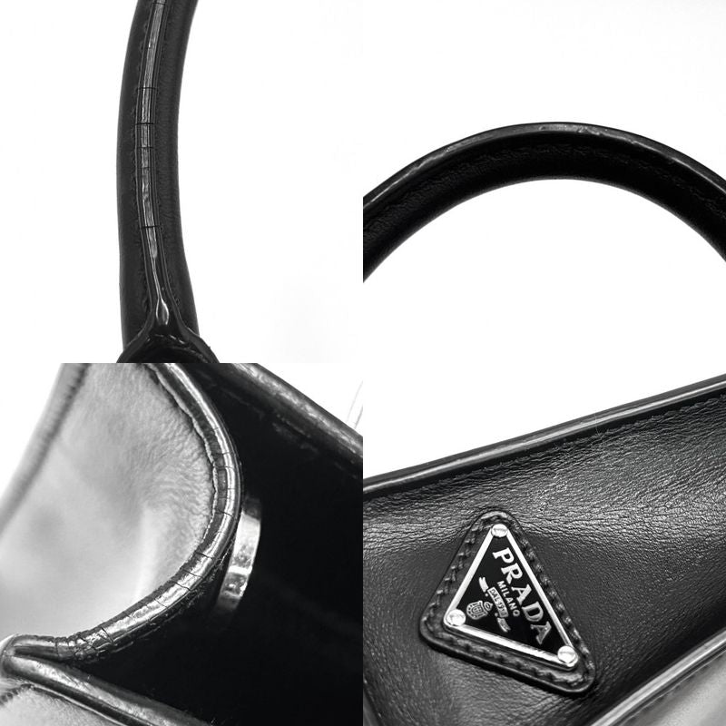 Prada 2WAY Ladies Triangle Logo Mini Tote Handbag Shoulder Bag Shoulder