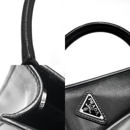 Prada 2WAY Ladies Triangle Logo Mini Tote Handbag Shoulder Bag Shoulder
