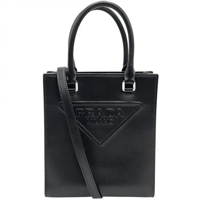 Prada 2WAY Ladies Triangle Logo Mini Tote Handbag Shoulder Bag Shoulder