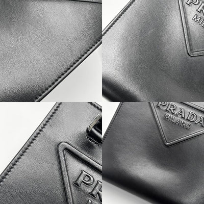 Prada 2WAY Ladies Triangle Logo Mini Tote Handbag Shoulder Bag Shoulder